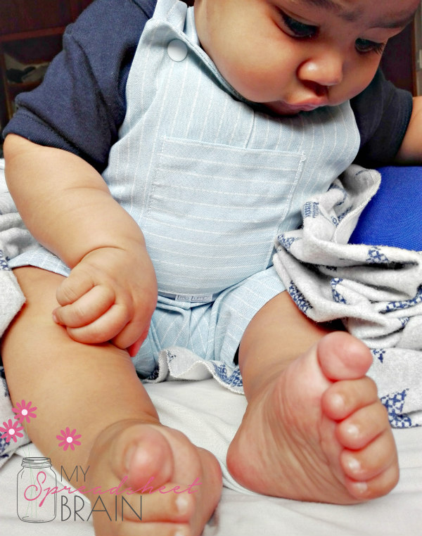 Little Lumps baby dungarees