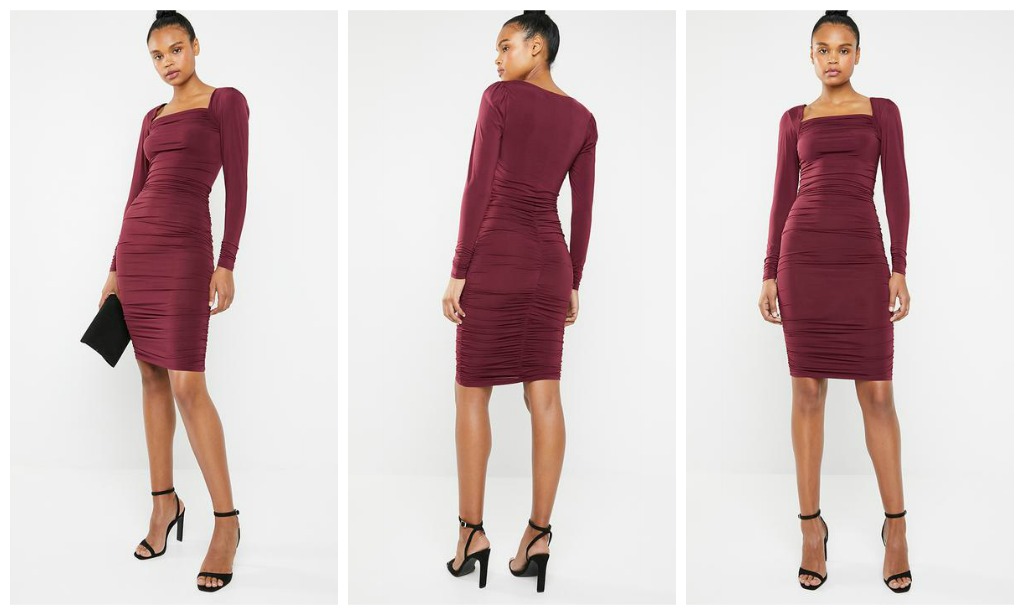 The ruched dress